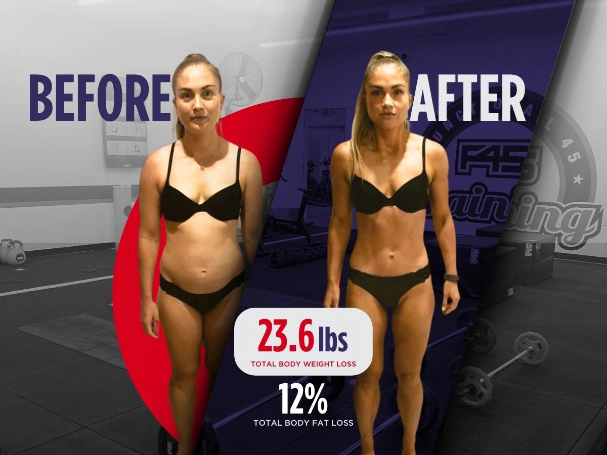 F45 member before and after transformation 5
